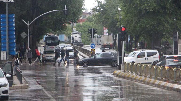 Edirne’de sağanak etkili oldu