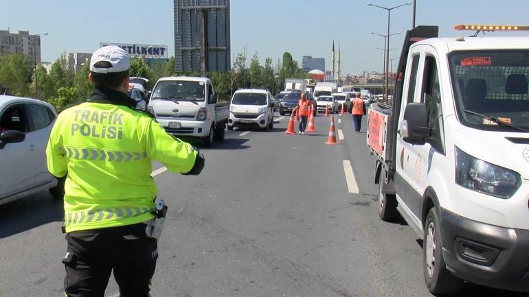 Esenlerde 5 aracın karıştığı zincirleme kaza: Trafik durma noktasına geldi