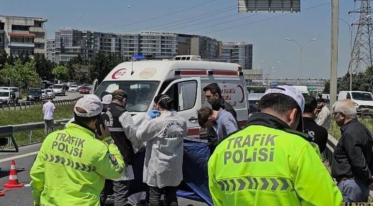 Basın Ekspreste makas atan motosiklet bariyerlere çarptı: 1 ölü 1 yaralı