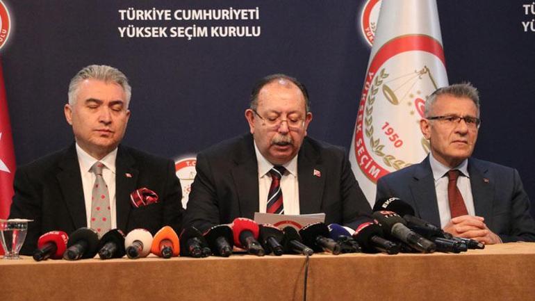YSK Başkanı Yener, kesin seçim sonuçlarını açıkladı