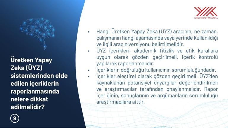 YÖKten, üretken yapay zeka kullanım rehberi