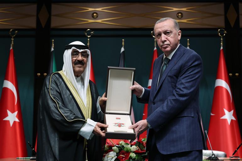 Erdoğan Kuveyt Emirini ağırladı; İki ülke arasında 6 anlaşma imzalandı