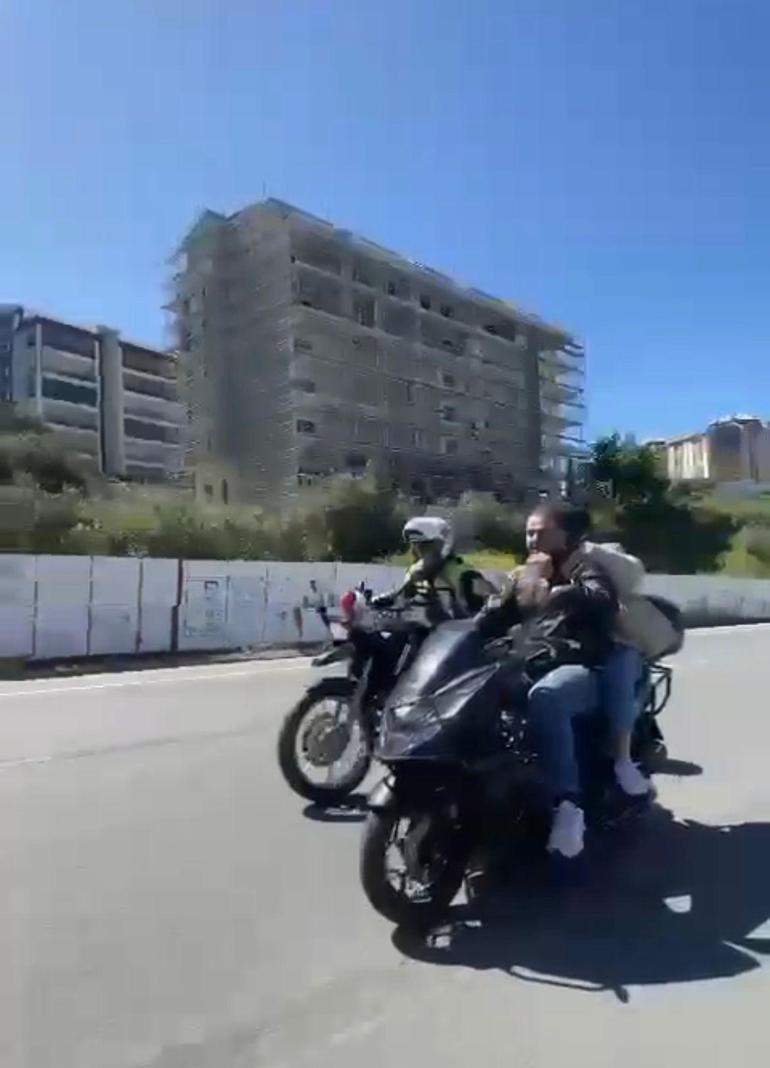 Dur ihtarına uymayıp kaçan motosiklet sürücüsüne 24 bin lira ceza; kaçış anı kamerada