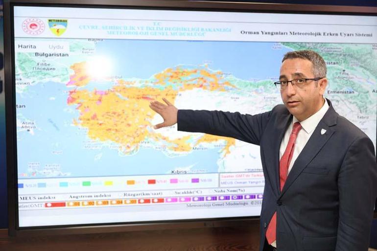 Meteoroloji, MEUS ile yangın risk haritaları oluşturuyor