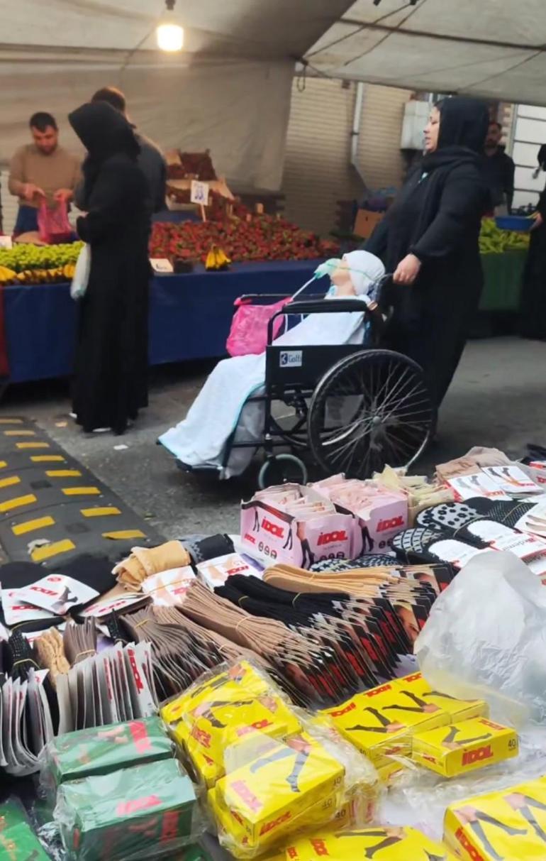 Sultangazide dilencilerden tekerlekli sandalyeyle duygu sömürüsü