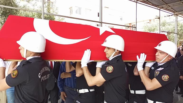 Görev başında kalp krizinden şehit olan polis memuru, Nazillide toprağa verildi