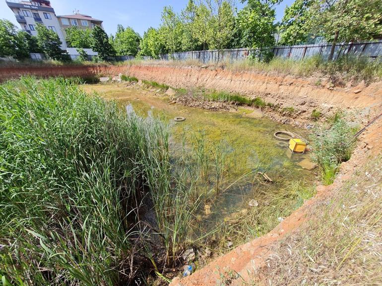 Sancaktepede inşaat temelindeki su tahliye edildi