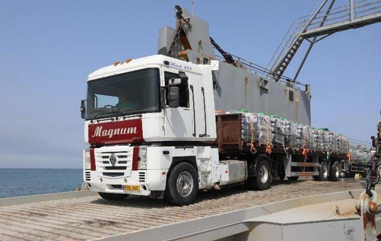 CENTCOM: Yardım tırları geçici iskele üzerinden Gazzeye ulaştı