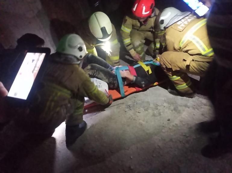 İnşaat halindeki binanın asansör boşluğuna düşen Yasin, ağır yaralandı