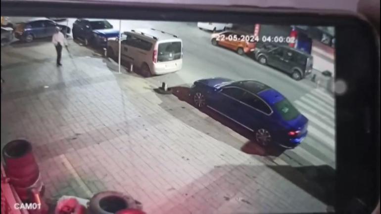 Sultangazide oto lastik dükkânına 10 gün arayla ikinci silahlı saldırı kamerada