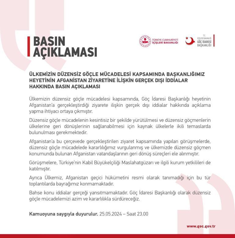 Göç İdaresi Başkanlığından Afganlara kolay vize verilecek iddialarına yalanlama