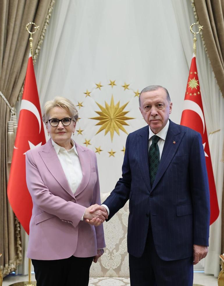 Cumhurbaşkanı Erdoğanın Akşener ile görüşmesi sona erdi