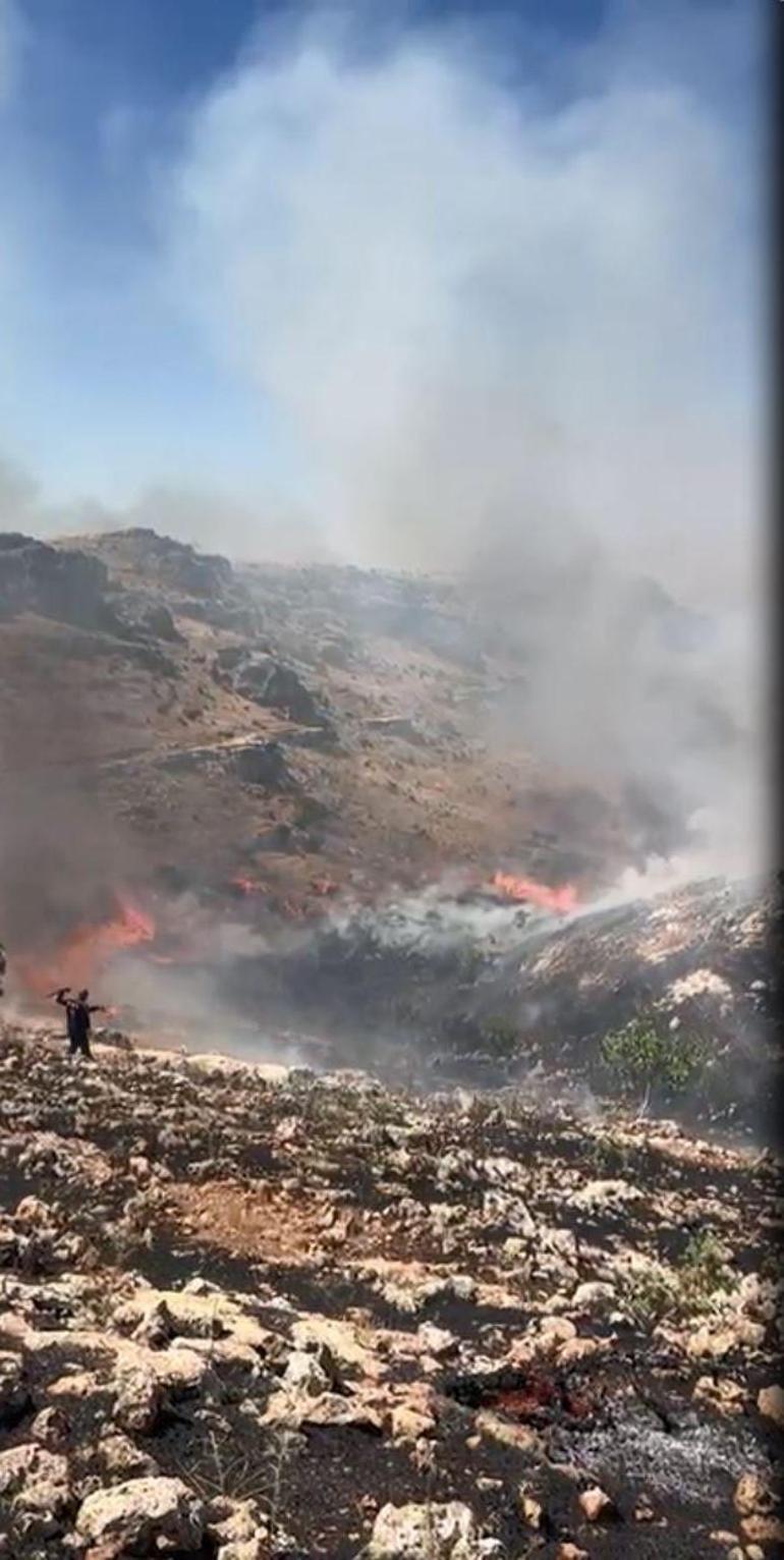 Mardinde örtü yangını; 6 saatte kontrol altında