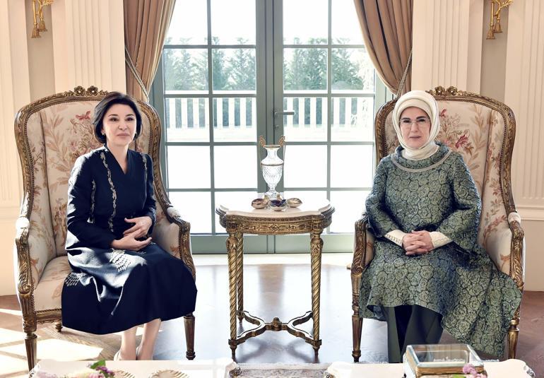 Emine Erdoğan, Özbekistan Cumhurbaşkanının eşi Mirziyoyevayı ağırladı