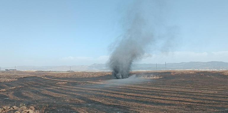 Gaziantepteki anız yangınında 15 bin dönüm tarım alanı zarar gördü