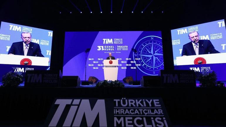 Cumhurbaşkanı Erdoğan: 2023 yılını toplam 355 milyar dolar ihracatla kapattık