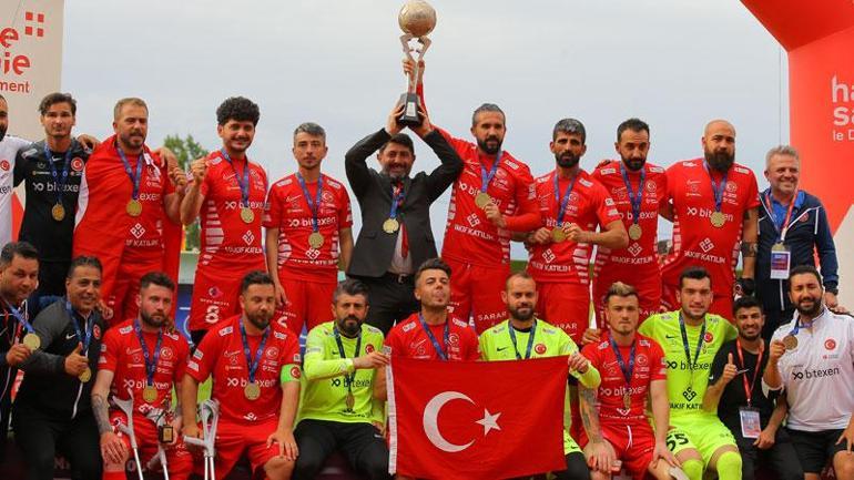 Ampute Milli Futbol Takımı, üst üste 3üncü kez Avrupa şampiyonu