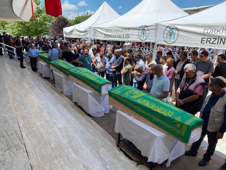 İliçteki maden ocağından çıkarılan son 5 işçi için cenaze töreni düzenlendi