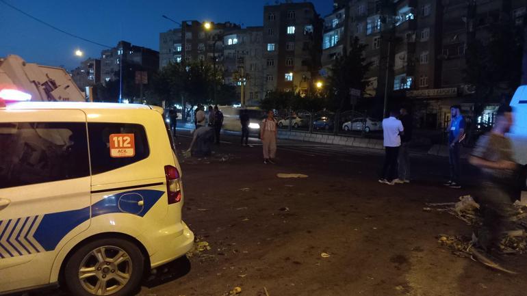 Diyarbakırda otobüsün çarptığı kadın öldü; kaza kamerada