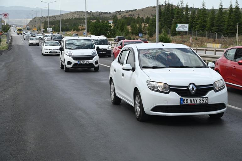 Kilit kavşak Kırıkkalede, bayram yoğunluğu başladı