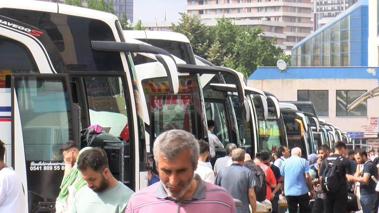 Büyük İstanbul Otogarında bayram yoğunluğu