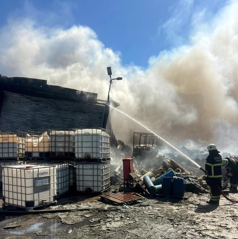 Tekirdağ’da fabrika yangını