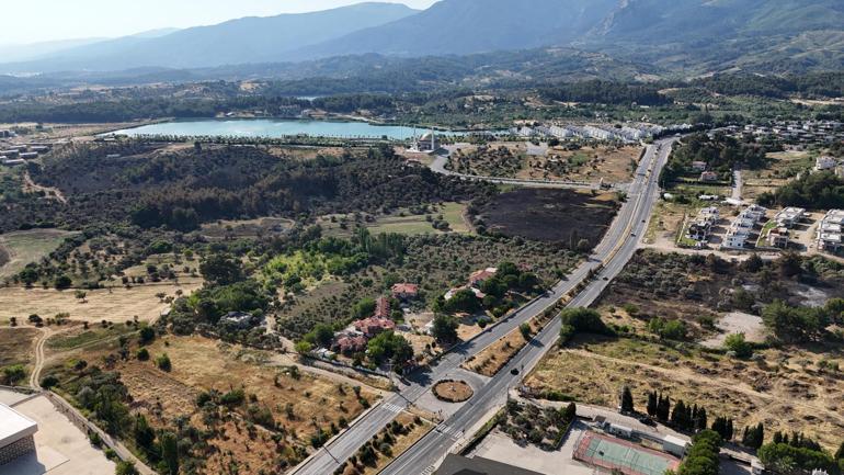 İzmirdeki yangın 4 saatte kontrol altına alındı, 15 hektar zeytinlik zarar gördü