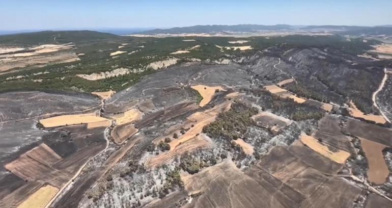 Bakan Yumaklı: Çanakkale- Eceabat yangını kontrol altına alındı