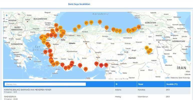 Akdenizde deniz suyu sıcaklığı 29 dereceyi aştı