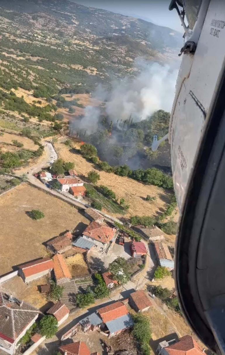 Balıkesirde orman yangını