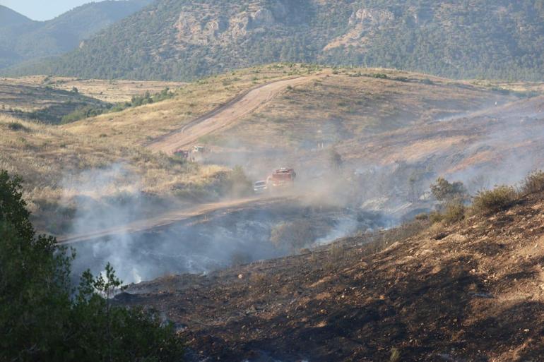 Manisa’da orman yangınında 3 hektar alan tahrip oldu