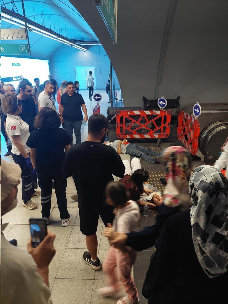 İzmir metrosunda yürüyen merdiven arızası: 11 yaralı