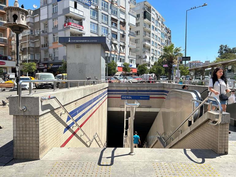 İzmir metrosundaki merdiven arızası kaynaklı kaza kamerada