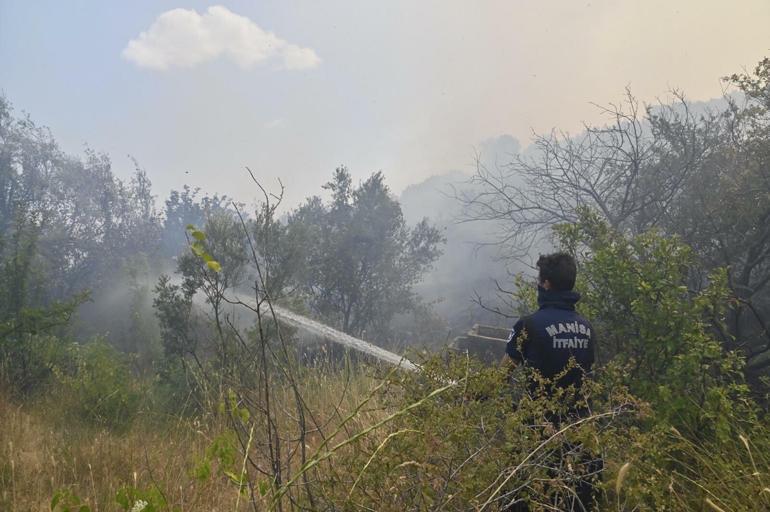 İzmirde orman yangını, 2 mahalle boşaltıldı