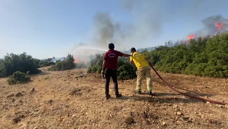 Kahramanmaraş’taki yangınlardan biri kontrol altında, diğeri sürüyor