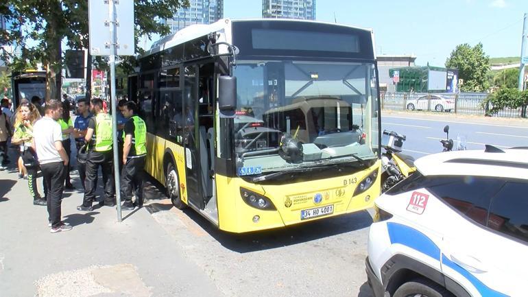 Şişlide sara nöbeti geçiren motosiklet artçısı, İETT Otobüsünün önüne düştü