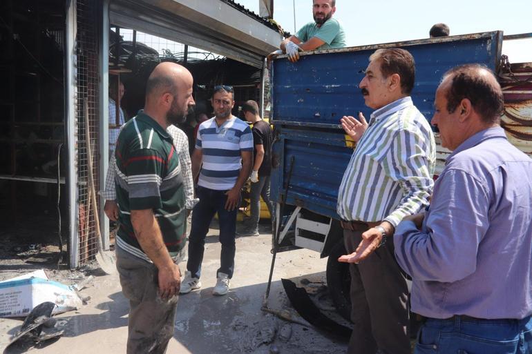 Malatyada konteyner iş yerleri yanan 25 esnaf, mağduriyetlerinin giderilmesini istedi