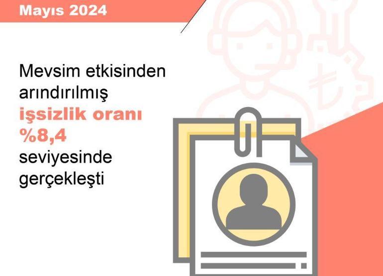 TÜİK: İşsizlik oranı mayısta yüzde 8,4e geriledi