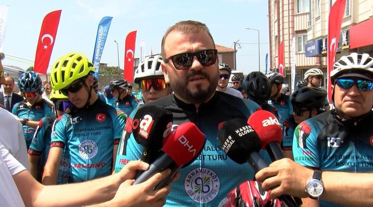 Ömer Halisdemir Bisiklet Turu’nda pedallar Gazzeli çocuklar için dönüyor