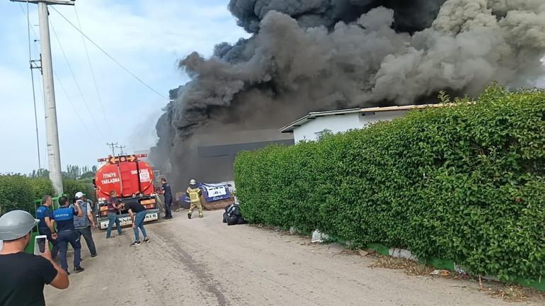 İznik’teki soğuk hava deposunda yangın kontrol altında