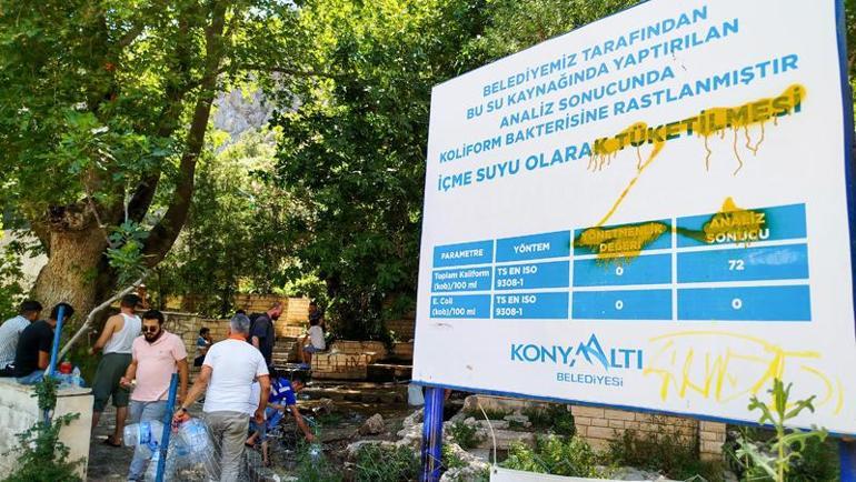 Bakterili kaynak suyunun çevresi kapatıldı, inanmayıp teli kestiler