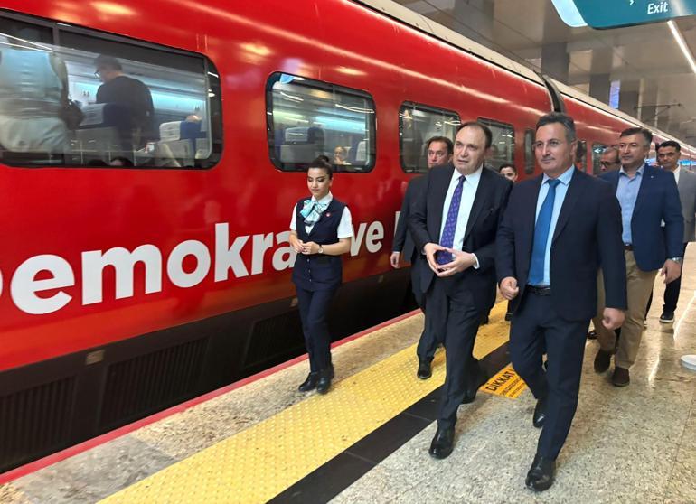 15 Temmuz Demokrasi ve Milli Birlik Treni, ilk seferine çıktı