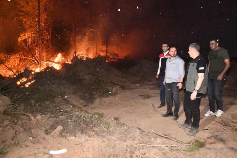 Uşakta iki ayrı yerdeki orman yangınları kontrol altına alındı