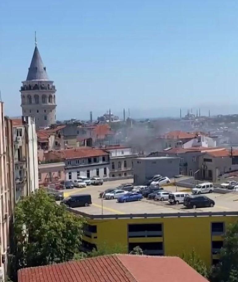 Beyoğlunda otelde çıkan yangın söndürüldü