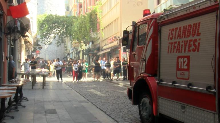 Beyoğlunda otelde çıkan yangın söndürüldü