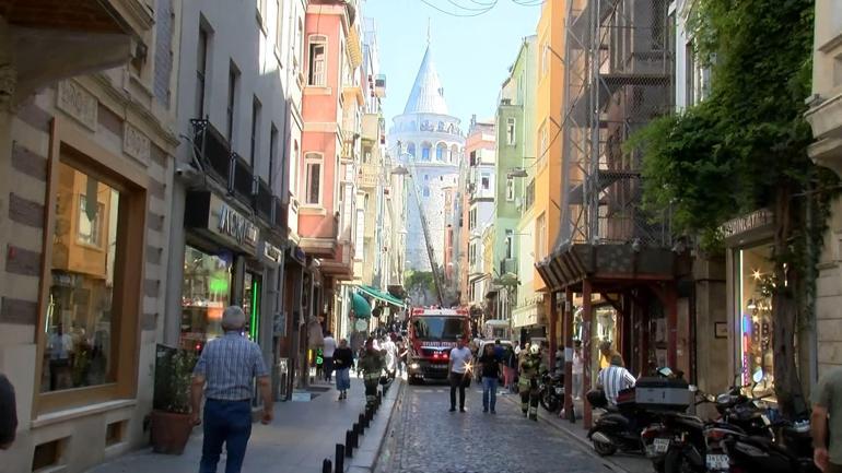 Beyoğlunda otelde çıkan yangın söndürüldü