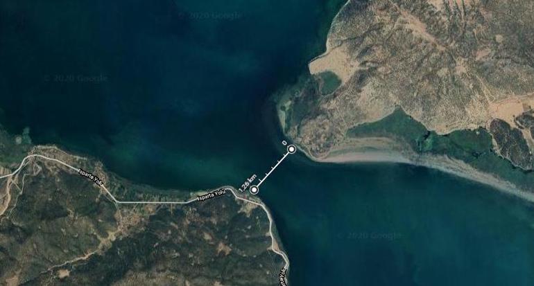 Eğirdir Gölünün bölünmesine 1,2 kilometre kaldı