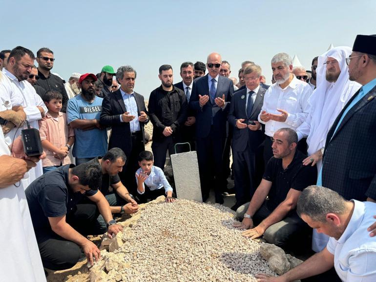 Cumhurbaşkanı Yardımcısı Yılmaz, TBMM Başkanı Kurtulmuş ve Bakan Fidan Haniye’nin cenaze törenine katıldı