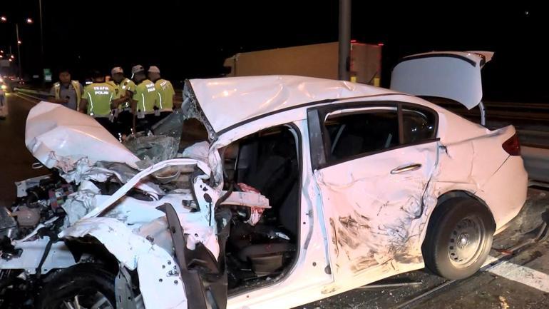 Beşiktaş TEM Otoyolunda zincirleme trafik kazası; 1i ağır 3 yaralı