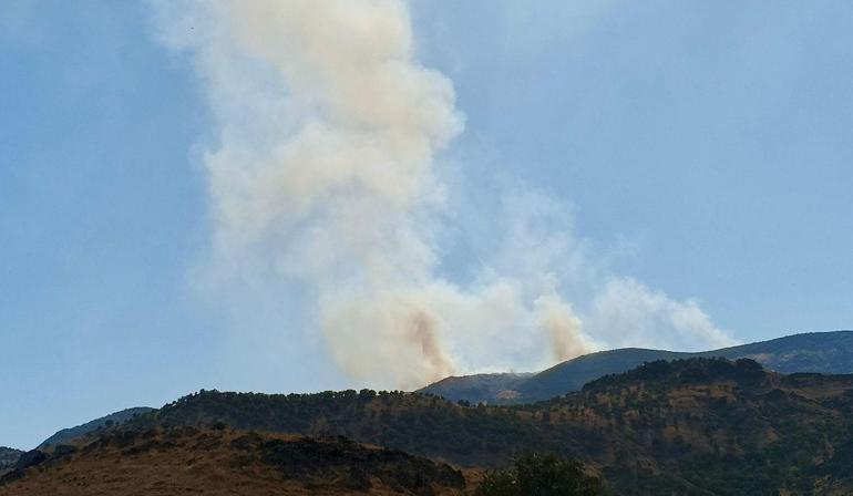 Tunceli’de orman yangını: Yangın söndürme helikopteri ve askeri personel sevk edildi